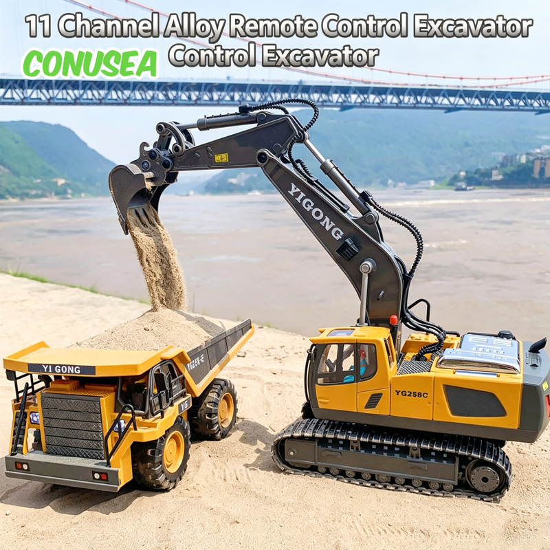 Heavy Equipment Games - Rc Ekskavatör Buldozer Kamyon Oyuncakları Erkek