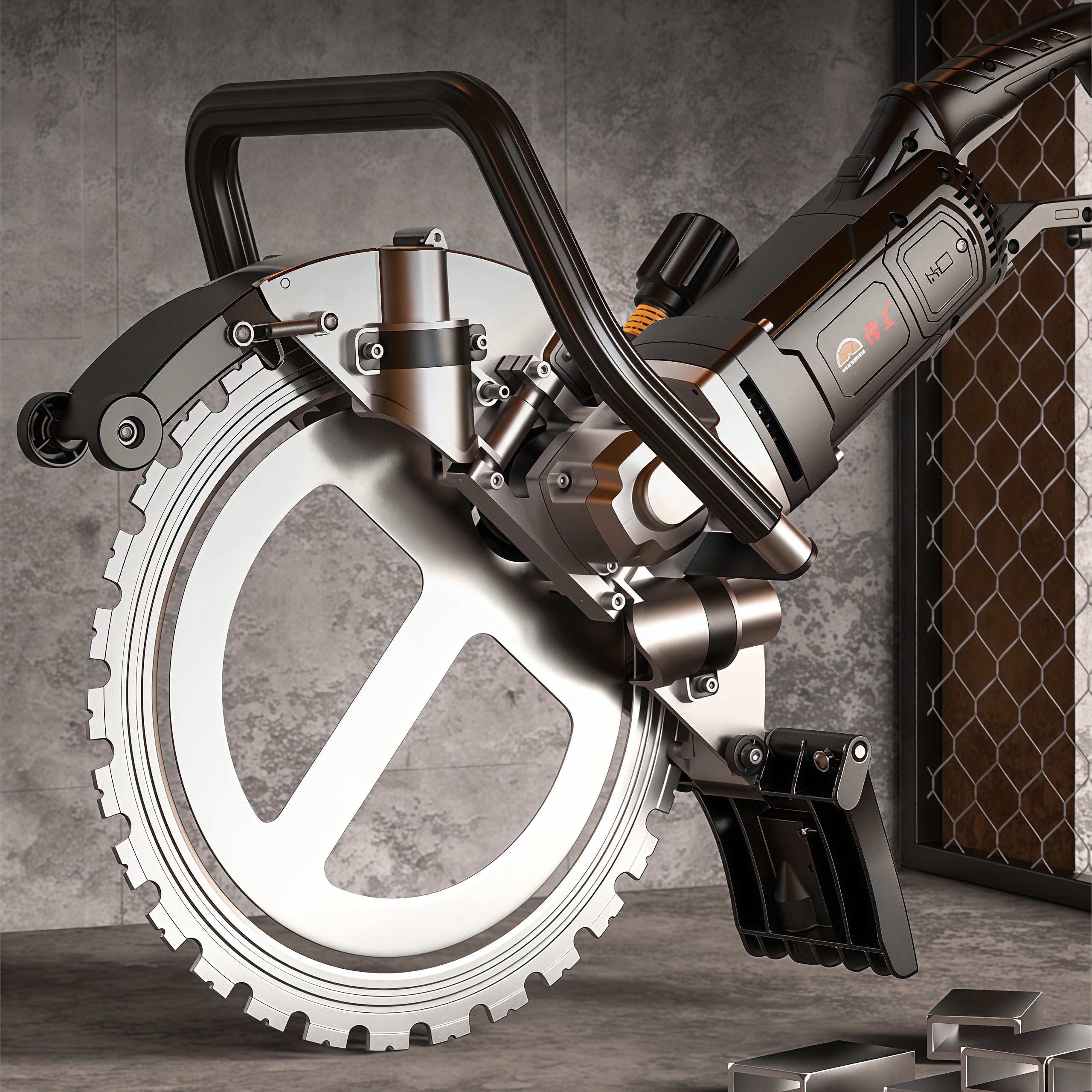 Electric Concrete Cutter - 5200W Bıçaklı Beton Kesici, Fırçasız Motor,