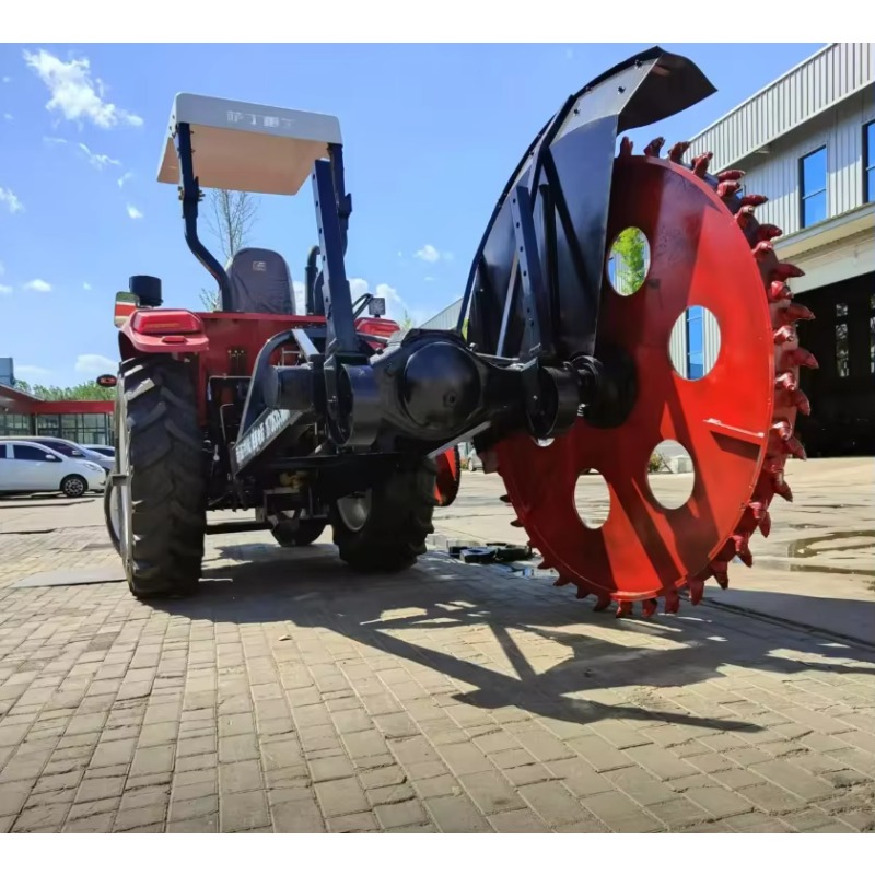Heavy Equipment Trencher - Traktör için PTO Tahrikli Diskli Kanal