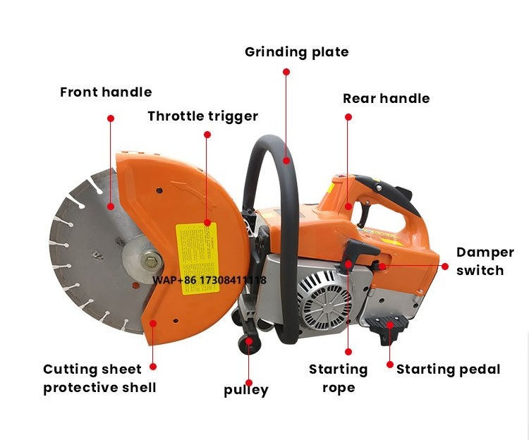 Electric Concrete Cutter - Beton Yol Kesme Makinesi Asfalt El