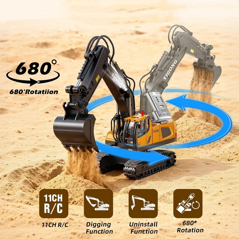 4WD Uzaktan Kumanda Ekskavatör - Heavy Equipment Games incelemesi ve fiyatı