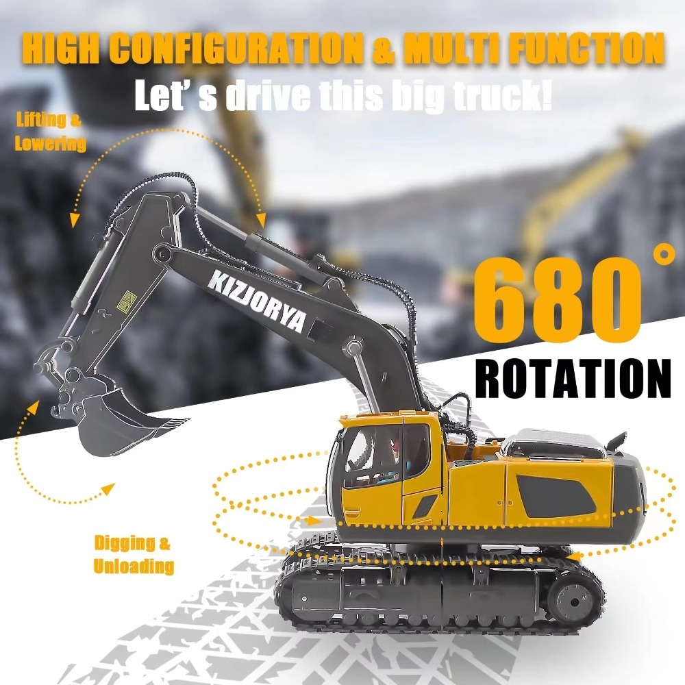 2.4G Uzaktan Kumandalı Ekskava - Heavy Equipment Games incelemesi ve fiyatı